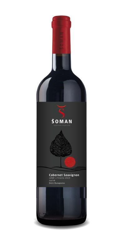 Cabernet Sauvignon, výběr z hroznů 2023, Vinařství Šoman, 0,75 l