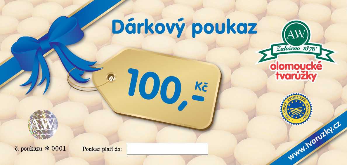 Dárkový poukaz 100,- Kč