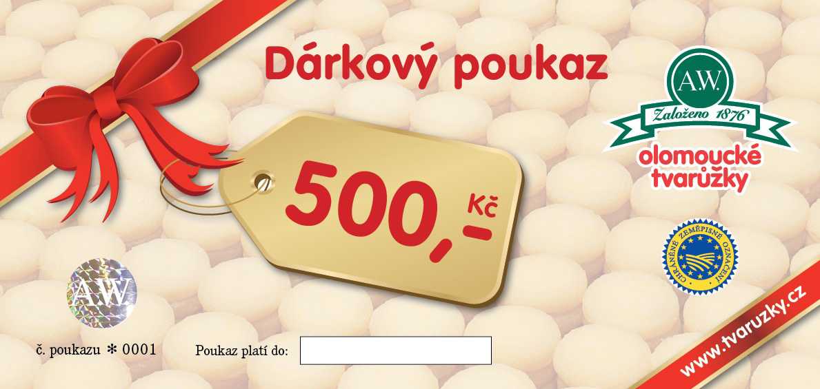 Dárkový poukaz 500,- Kč