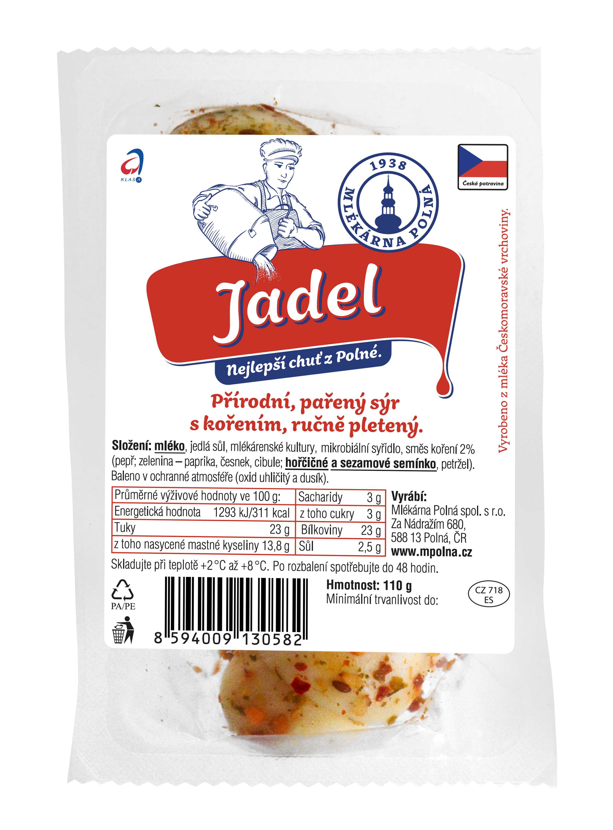 Jadel pařený sýr s kořením 110g