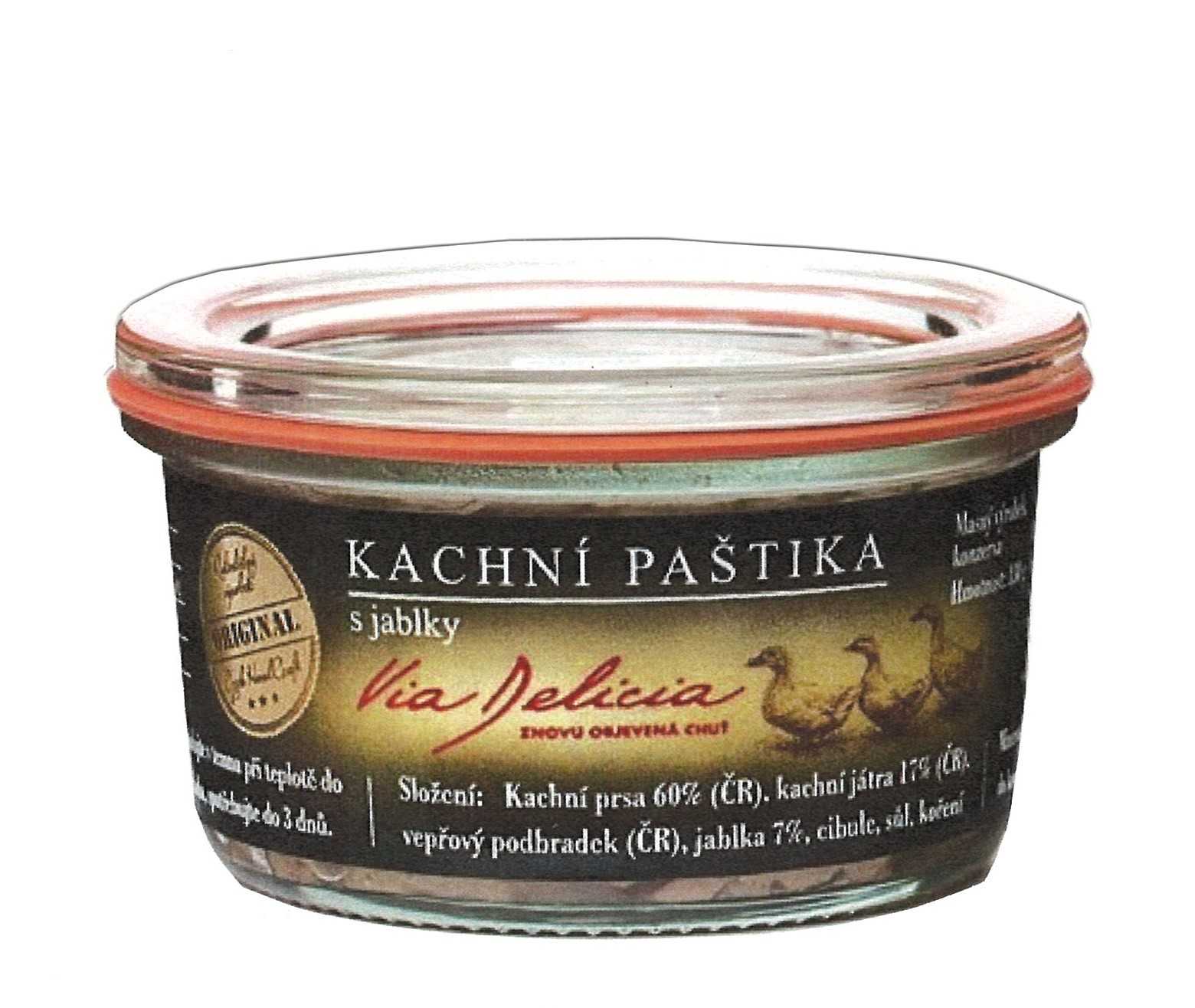 Kachní paštika s jablky 130g