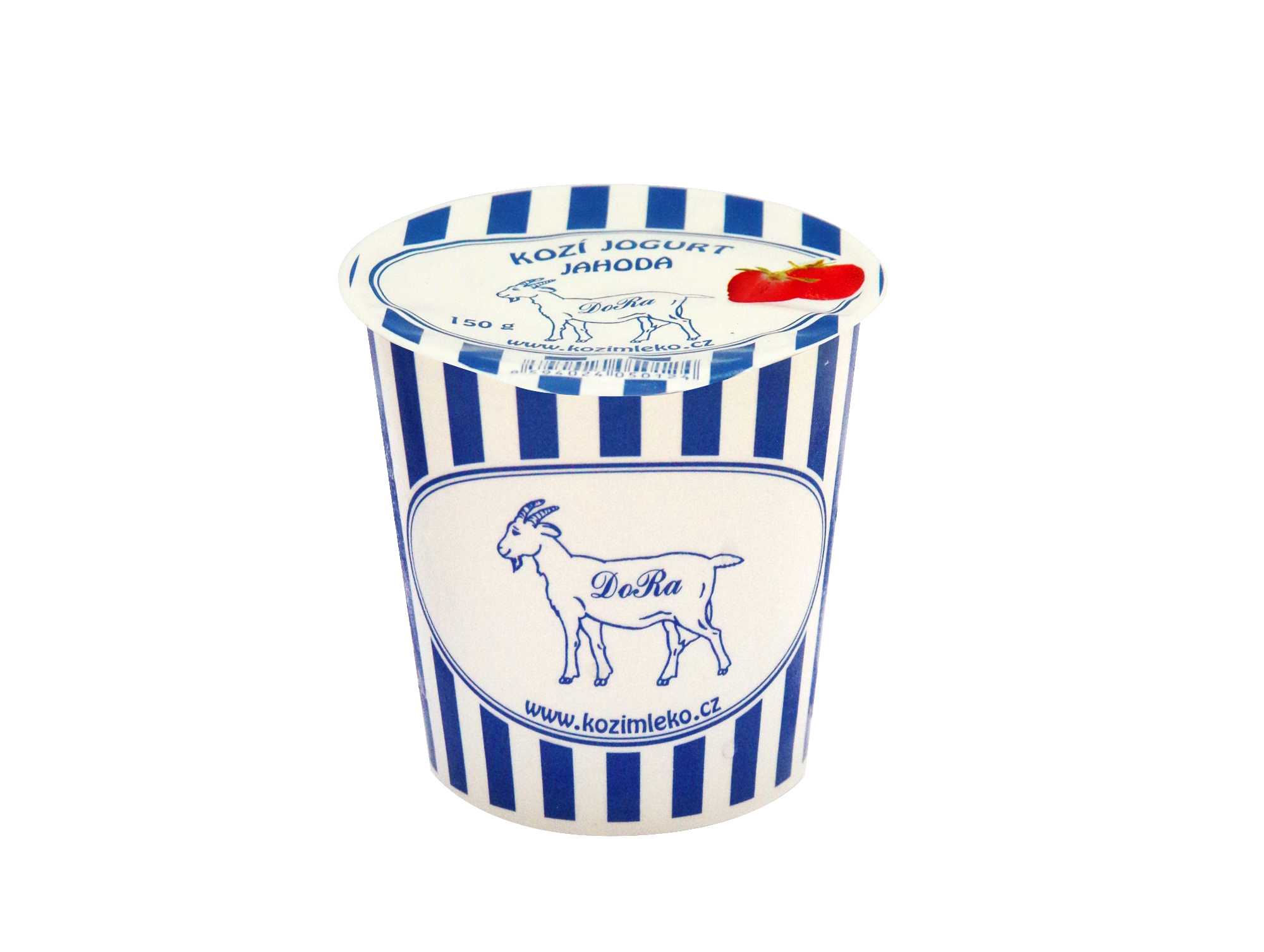 Kozí jogurt ochucený jahoda 150g