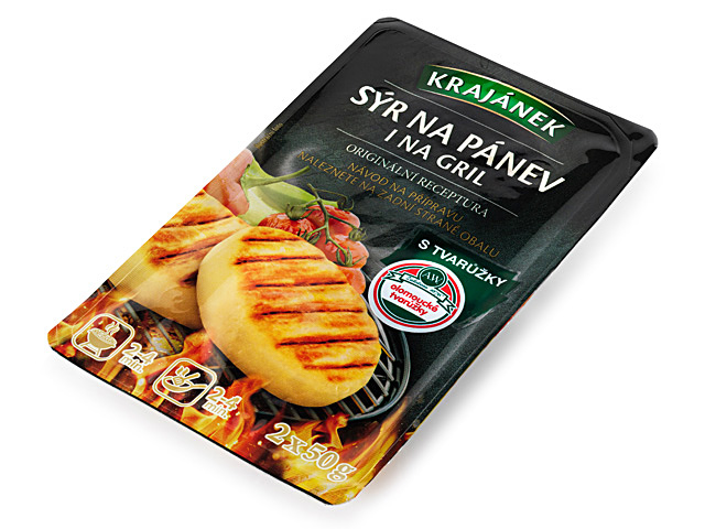 Krajánek sýr na pánev i na gril 2x50g s tvarůžky