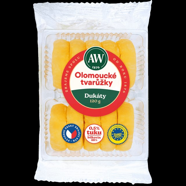Olomoucké tvarůžky Dukáty 120g