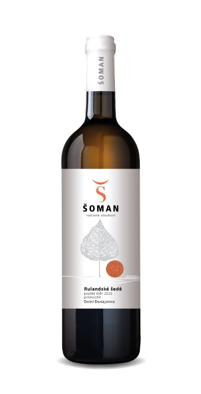 Rulandské šedé, výběr z hroznů 2024, Vinařství Šoman, 0,75 l