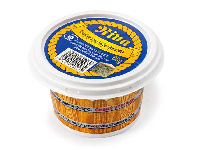 Tavený sýr s plísňovým sýrem Niva 80g
