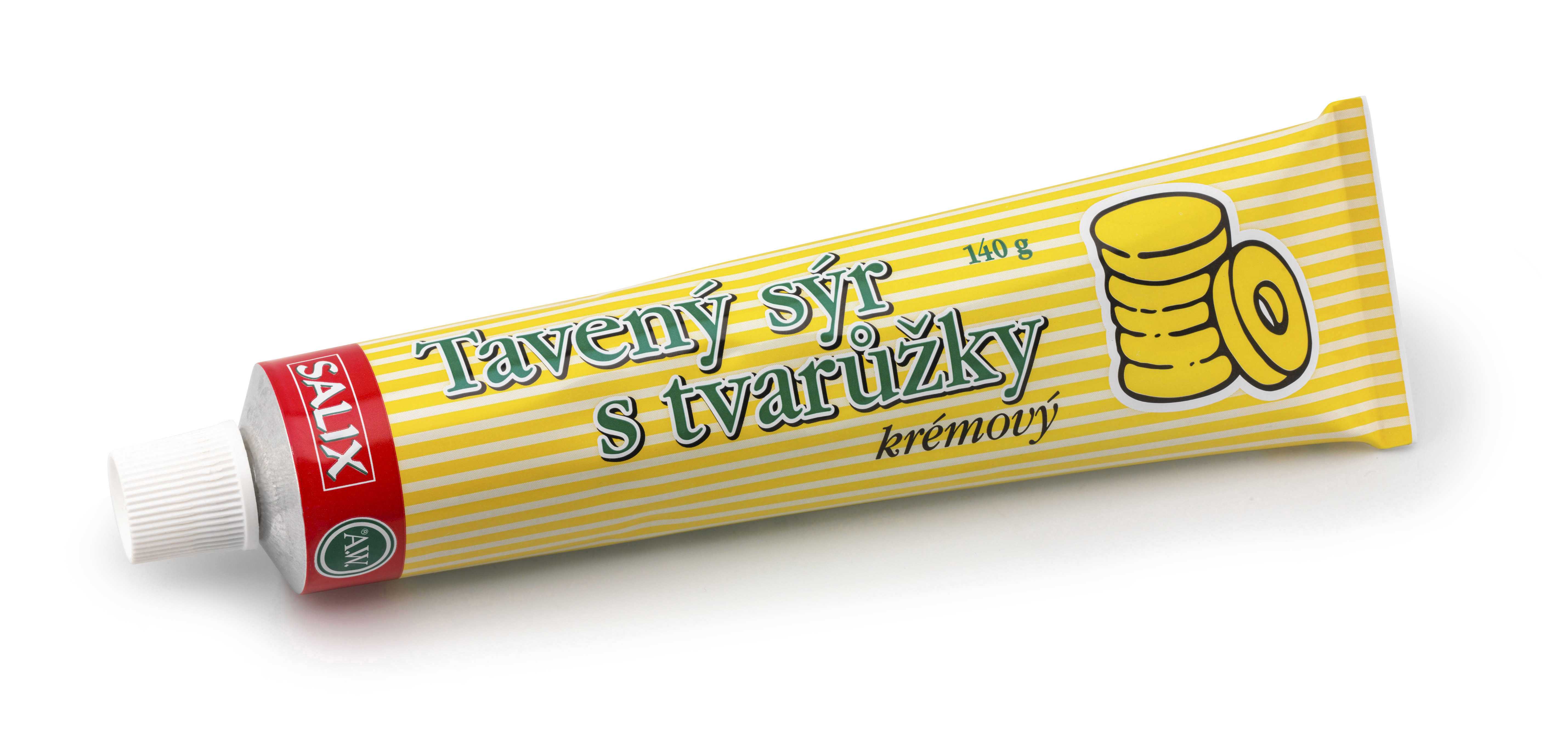 Tavený sýr s tvarůžky krémový 140g - tuba