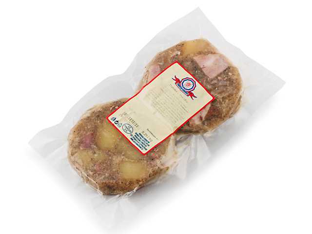 Tlačenka s tvarůžky cca 250g